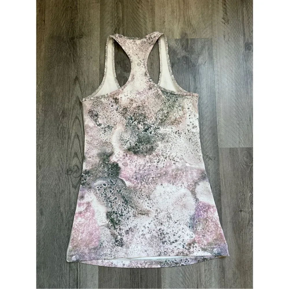 Lululemon Cool Racerback Tank Top Sugar Crush Multi 6 Workout